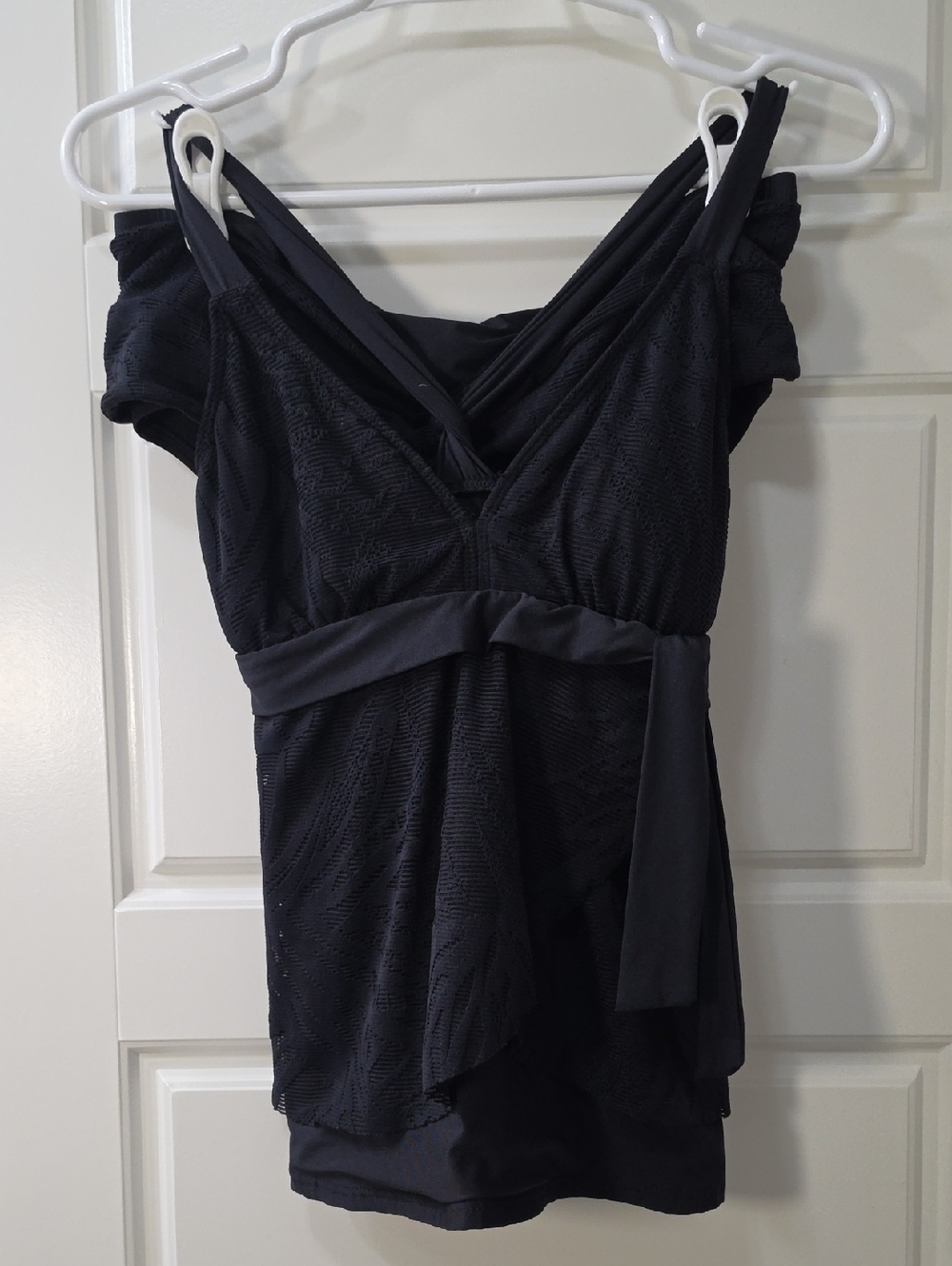 Alex Marie Black Tankini Set Size 8 Top, Size 10 Bottoms